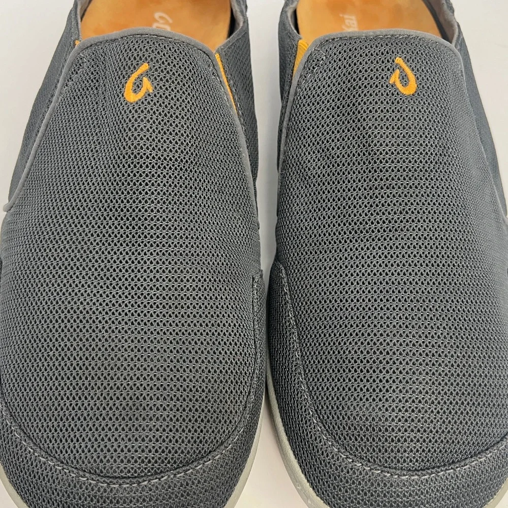 OLUKAI Nohea Mesh Men's Slip On Sneakers Size 13 Dk Shadow